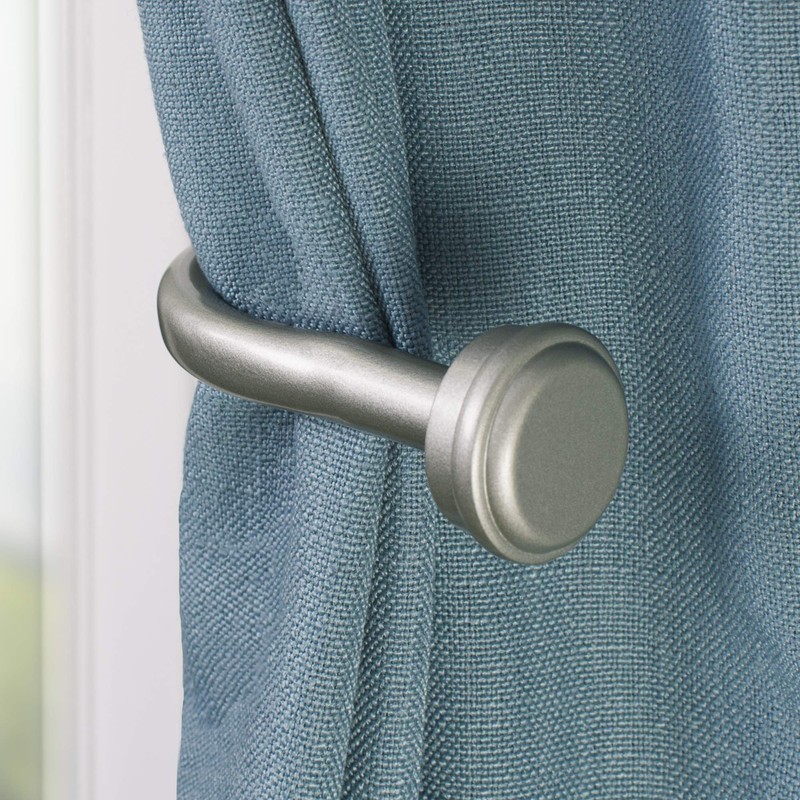 Decopolitan Cap Curtain Holdback, Nickel