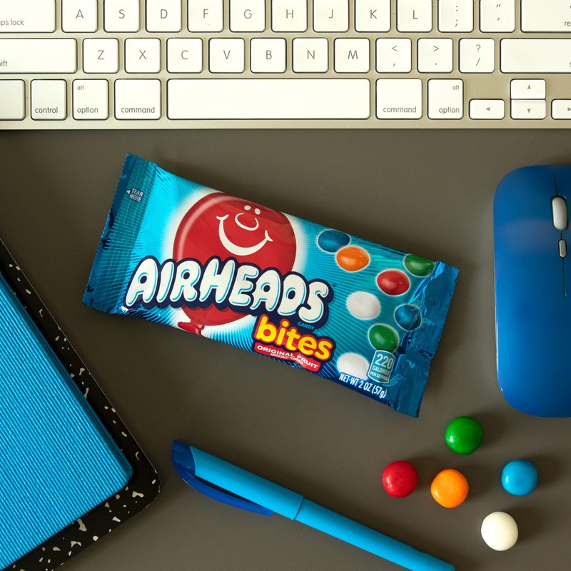 Airheads Candy Bites, Holiday Individually Wrapped Chewy Candy Bags, Christmas