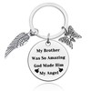 Baipilu Brother Memorial Keyring Memorial Sympathy Keyring Loss of Brother