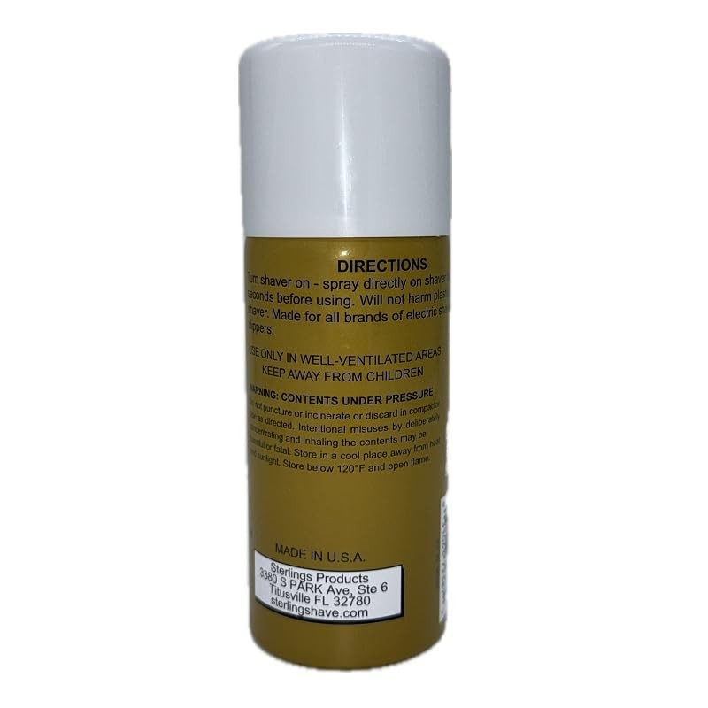 Sterling's Gold Label Preshave and Shaver Head Lubricator Spray for