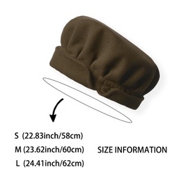 UniqKaliber Medieval Costume Accessory Hat Renaissance Tudor Flat Caps Cosplay Party Beret for the Middle Ages