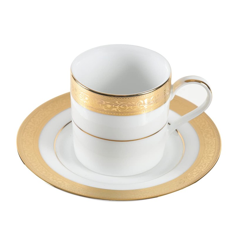 CANION WITS VICTORIAN GOLD Coffee Cup & Saucer, Western Tableware