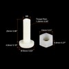 sourcing map 20 Pairs Nylon Screw Nut Assortment, M8x25mm Slotted