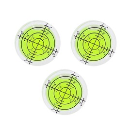 YMGBHNKJLS 3Pcs Small Circular Bubble Levels 32x7mm Round Spirit Level Measuring Layout Tools Levels