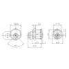 CES lever cylinder lever lock 5256 DB | hole size: