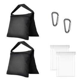 EMART Sandbag for Photography, Tripod, Stand Load Capacity, Stability Weight Bag, Multi-purpose, Fixed, Fall Prevention, Studio Sandbag, Stackable, Light Stand Sandbag, Sturdy and Transparent PVC Bag