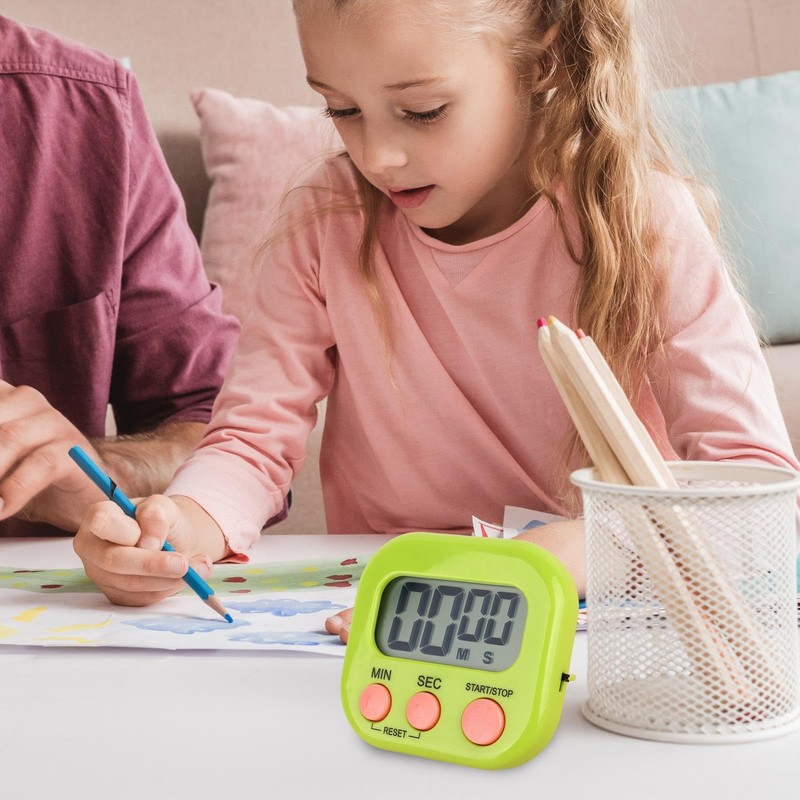 Digital Timer Magnetic | Small Digital Timer with Magnetic Back,