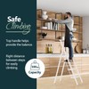 WOA WOA 4 Step Ladder, Ladders for Home, Anti-Slip Pedals,
