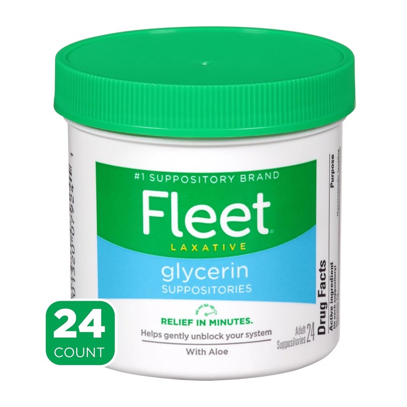 Fleet Glycerin Suppositories Adult 24 Each