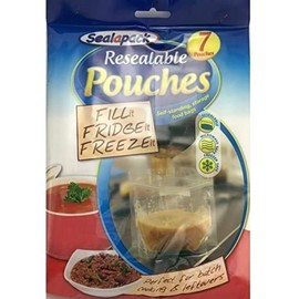 Sealapack 3 x Reusable Food Pouches Pack Of 7 - Fill It Fridge It Freeze It