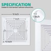 Flowild 2 Pcs 9x9 Bathroom Exhaust Fan Cover with Springs
