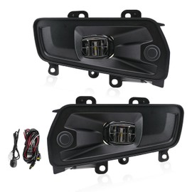 wideep Premium LED Fog Light Assemblies For F150 TREMOR 2025 Ford, Upgrade Replacement Fog Lamp Assembly Kit Black, Easy Plug-and-Play Anti-fog, 6300K White IP67 DC 12V, 2Pcs