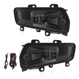 wideep Premium LED Fog Light Assemblies For F150 TREMOR 2025 Ford, Upgrade Replacement Fog Lamp Assembly Kit Black, Easy Plug-and-Play Anti-fog, 6300K White IP67 DC 12V, 2Pcs