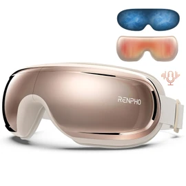 RENPHO Eyeris 3 Eye Massager with Heat and Cooling, Christmas Birthday Gifts for Women Mom Her Girls, Heated Eye Sleep Mask with Voice Control for Migraines, Reduce Dry Eyes, Temple Stye Eye Care