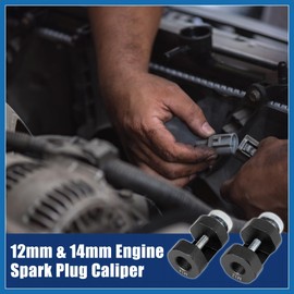 A ABSOPRO 2pcs 12mm 14mm Thread Car Engine Spark Plug Caliper Gapping Tool Item Replacement