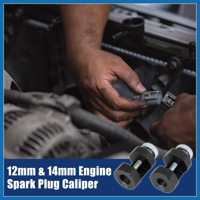 A ABSOPRO 2pcs 12mm 14mm Thread Car Engine Spark Plug