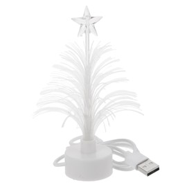 MAGICLULU Mini LED Fibre Christmas Tree with Colour Changing USB Power Supply Christmas Tree for Christmas Holiday Party Table Bedroom