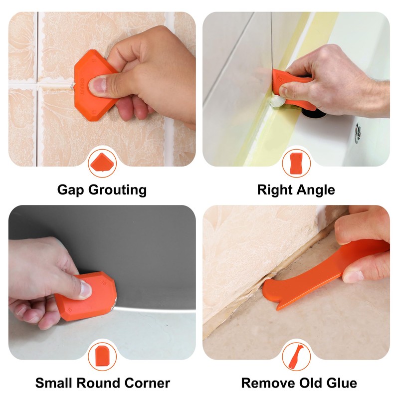 ValueMax Caulk Gun and Caulk Scraper Kit, 10 OZ Silicone