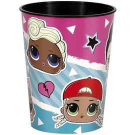 Unique Party 23797 Large Plastic Cup-473 ml- LOL Surprise Party, Multicolour
