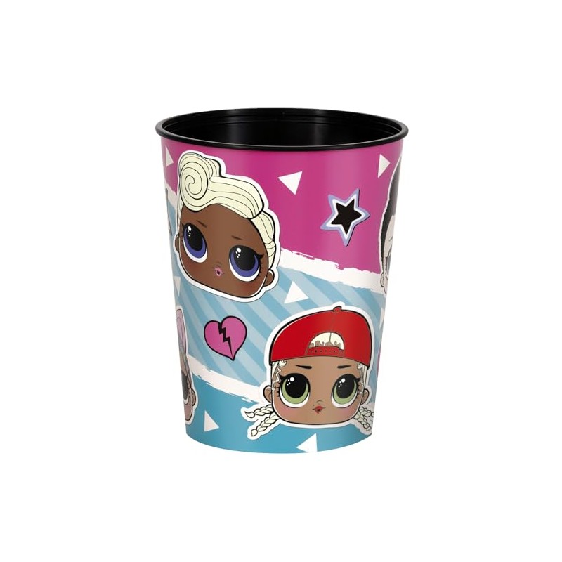 Unique Party 23797 Large Plastic Cup-473 ml- LOL Surprise Party,