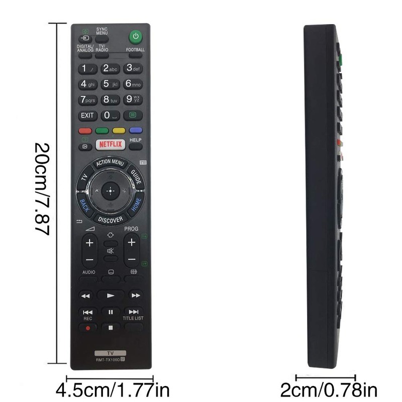 Ersatz Fernbedienung RMT-TX100D für Sony Bravia TV LED LCD Smart