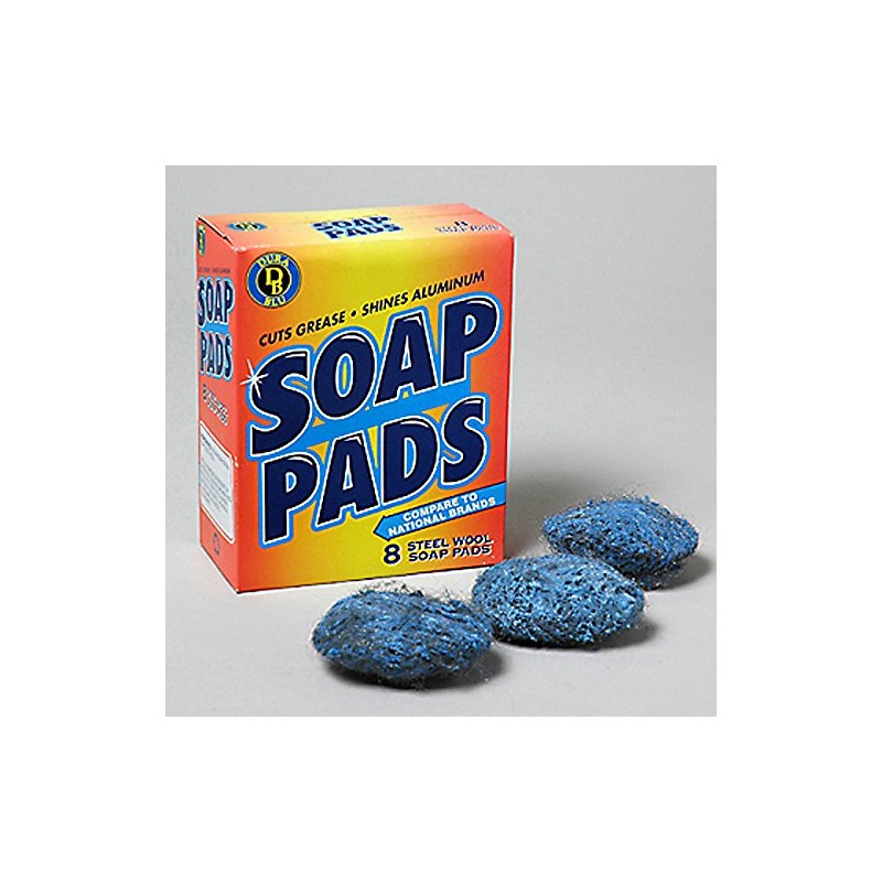 32 Pack Dura Blu Steel Wool Soap Pads 4 Boxes