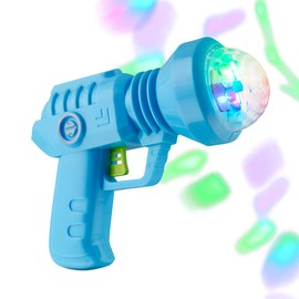 Space Gun Cool Light Up Toy with LED Projecting Spinning Lights by FlashingBlinkyLights