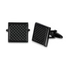 Carbon Fiber Inserts Checker Pattern Cuff Links for Men in