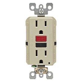 Leviton R71-GFNT1-0RI Co. TV207148 15A Ivy DPLX Receptacle, No Size, Ivory