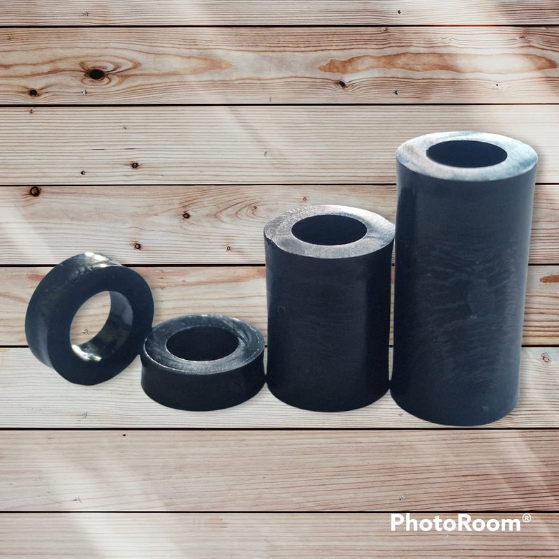 Pack of 12 M6 x 15mm Black Nylon Spacers and