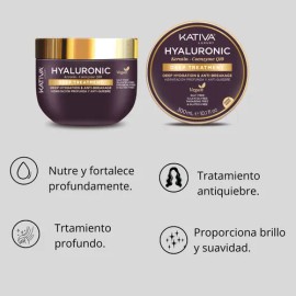 Tratamiento Hidratante Kativa Hyaluronic Capilar X300ml