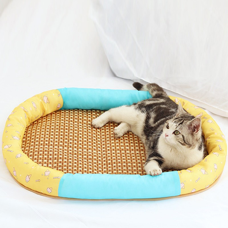 Cat Summer Sleeping Mat Breathable Waterproof Prevent Slip Pet Cooling