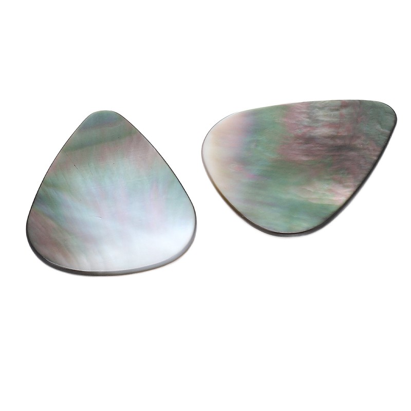 2PCS Set Guitar Picks Shell Teardrop Shaped Acoustic Guitar Picks