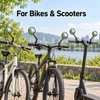 2-Piece Universal Bike Rearview Mirrors – 360° Rotating Handlebar Mirrors