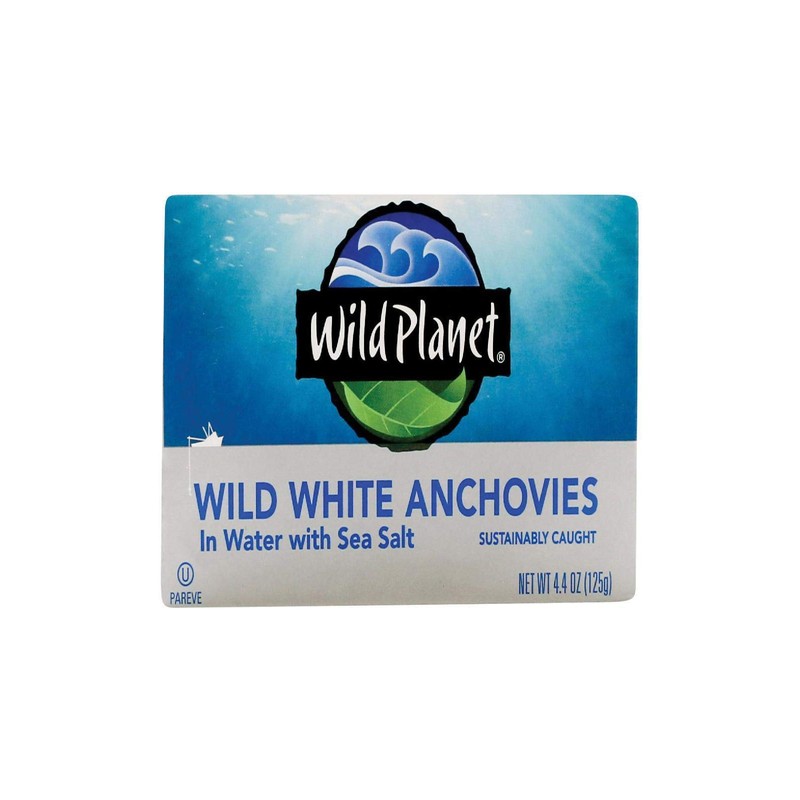 Wild Planet White Anchovies Lightly Salted in Water -- 4.4
