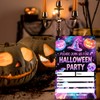 Neon Halloween Party Invitations Set of 20, 4"x6" Witch Theme