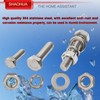 M5 M6 M8 Nuts and Bolts Assortment Kit 12mm-40mm, Metric