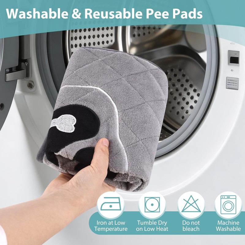 Reusable Pee Pad for Dogs 18"x24", Washable Dog Pee Pad