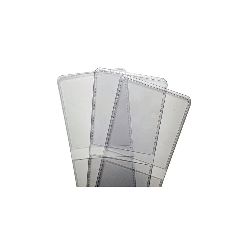 50 Pack Double Pocket 2x2 Unplasticized Vinyl Flips Safe for