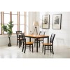 Boraam Shaker Dining Chairs Set of 2 - Black&Oak
