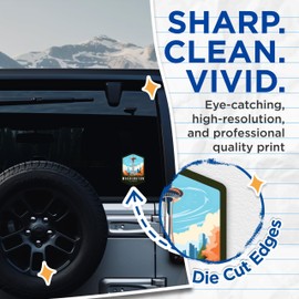 (2 Pack) Washington State and Capitol Stickers - WA State Sticker - Choose from 50 States - 5" On Longest Side - Premium Vinyl - for Cars, Trucks, Skateboards, Laptops - Made in USA - BMCS1503