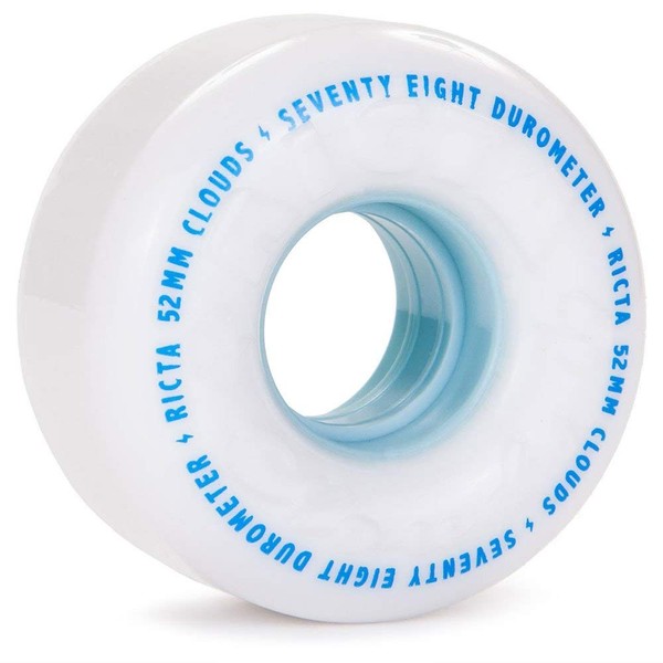 Value not found Ricta Unisex Adult Clouds 78A 78a Cruiser Formula. Smooth-rolling and Fast 78a Soft Urethane With A Solid, 78d Core - White/Blue, 54mm