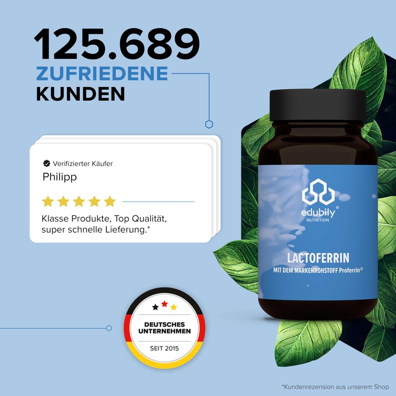 edubily nutrition® Lactoferrin - High Purity Brand Raw Material from