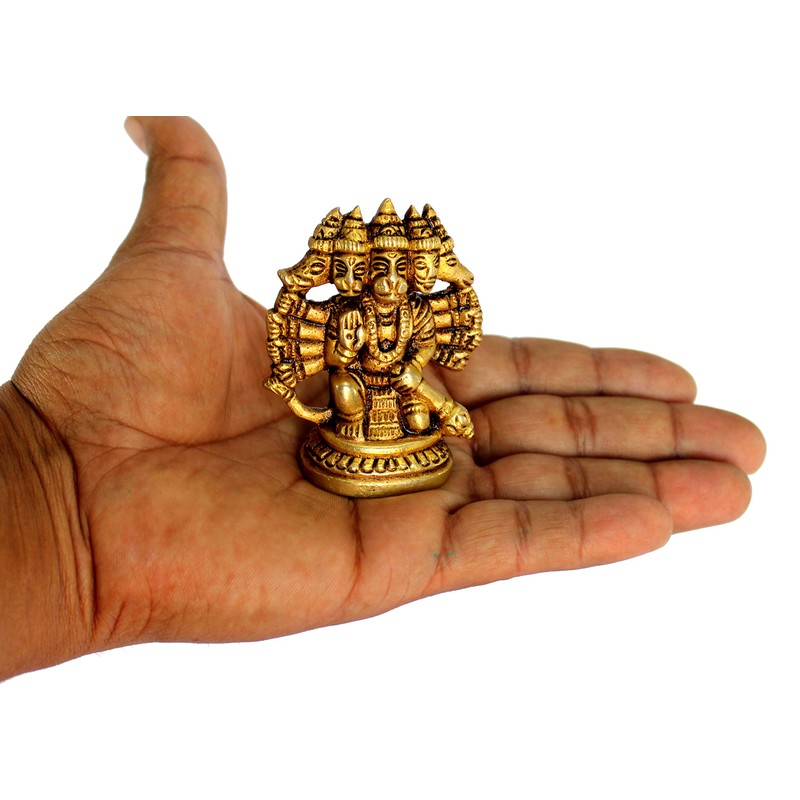 eSplanade Brass Panchmukhi Hanuman Anjaneya Pavan Putra Bajrangbali Idol Murti