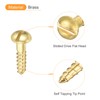 sourcing map Wood Screws M2.5 x 10mm Slotted Round Head