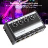4‑Channel Line Mixer Mini Metal Ultra Low Noise Hub Microphone