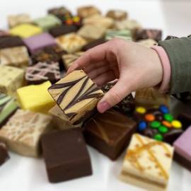 Valley Fudge, Peanut Butter Chocolate, Fresh Artisan Fudge, Real Butter, Gourmet Candy, One Pound Package