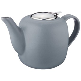 Küchenprofi London Ceramic Teapot with Stainless Steel Infuser, Gray, 8 Cup