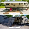 NAIMORUI RV Awning Shade Screen with Zipper, 8'X14'3" RV Awning