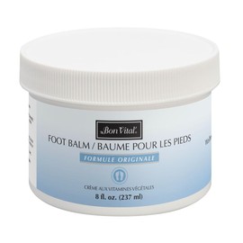 Bon Vital' Bon Vital' Original Foot Balm, Foot Cream for Dry Skin & Cracked Heels, Moisturize Feet & Speed Healing of Blisters & Abrasions on Heel, Increase Circulation in Feet, 8 Ounces (Packaging May Vary)